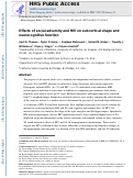 Cover page: Effects of social adversity and HIV on subcortical shape and neurocognitive function