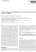 Cover page: Positive and Negative Selection in the β-Esterase Gene Cluster of the Drosophila melanogaster Subgroup
