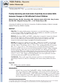 Cover page: Family Adversity and Autonomic Reactivity Association With Immune Changes in HIV-Affected School Children