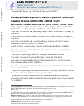 Cover page: Prenatal phthalate exposure in relation to placental corticotropin releasing hormone (pCRH) in the CANDLE cohort