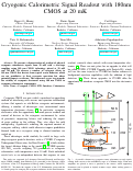 Cover page: Cryogenic Calorimetric Signal Readout with 180nm CMOS at 20 mK