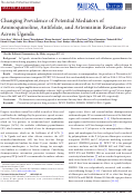 Cover page: Changing Prevalence of Potential Mediators of Aminoquinoline, Antifolate, and Artemisinin Resistance Across Uganda