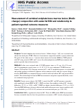 Cover page: Measurement of vertebral endplate bone marrow lesion (Modic change) composition with water–fat MRI and relationship to patient-reported outcome measures