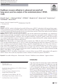 Cover page: Healthcare resource utilization in advanced non-small-cell lung cancer: post hoc analysis of the randomized phase 3 REVEL study