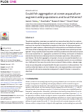 Cover page: Could fish aggregation at ocean aquaculture augment wild populations and local fisheries?