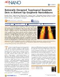 Cover page: Rationally Designed Topological Quantum Dots in Bottom-Up Graphene Nanoribbons