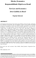 Cover page: Direito, Economia e Responsabilidade Objetiva no Brasil