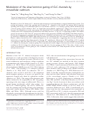 Cover page: Modulation of the slow/common gating of CLC channels by intracellular cadmium