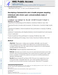 Cover page: Developing a framework for arts in health programs targeting individuals with chronic pain: a mixed-methods study of practitioners