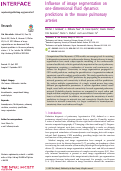 Cover page: Influence of image segmentation on one-dimensional fluid dynamics predictions in the mouse pulmonary arteries