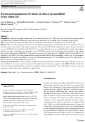 Cover page: Norms and equivalences for MoCA-30, MoCA-22, and MMSE in the oldest-old