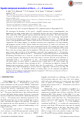 Cover page: Spatio-temporal evolution of the L → I → H transition