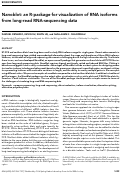 Cover page: Nanoblot: an R-package for visualization of RNA isoforms from long-read RNA-sequencing data.