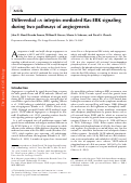 Cover page: Differential αv integrin–mediated Ras-ERK signaling during two pathways of angiogenesis