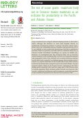 Cover page: The rise of ocean giants: maximum body size in Cenozoic marine mammals as an indicator for productivity in the Pacific and Atlantic Oceans