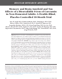 Cover page: Memory and Brain Amyloid and Tau Effects of a Bioavailable Form of Curcumin in Non-Demented Adults: A Double-Blind, Placebo-Controlled 18-Month Trial