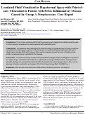 Cover page: Loculated Fluid Visualized in Hepatorenal Space with Point-ofcare&nbsp;Ultrasound in Patient with Pelvic Inflammatory Disease&nbsp;Caused by Group A Streptococcus