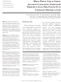 Cover page: Whole Person Care in Under-resourced Communities: Stakeholder Priorities at Long-Term Follow-Up in Community Partners in Care.