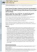 Cover page: Urine Calcium Excretion, Cardiovascular Events, and Mortality in Outpatients With Stable Coronary Artery Disease (from the Heart and Soul Study)