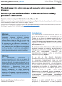 Cover page: Phototherapy in sclerosing and pseudo-sclerosing skin diseases Fototerapia en enfermedades cutáneas esclerosantes y pseudoesclerosantes