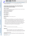 Cover page: A Pilot Study to Promote Active Living among Physically Inactive Korean American Women.