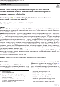 Cover page: RELAY, ramucirumab plus erlotinib versus placebo plus erlotinib in untreated EGFR-mutated metastatic non-small cell lung cancer: exposure–response relationship