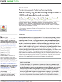 Cover page: Pericentromeric heterochromatin is hierarchically organized and spatially contacts H3K9me2 islands in euchromatin