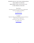 Cover page: THE DIFFUSION OF VOLUNTARY INTERNATIONAL  MANAGEMENT STANDARDS: RESPONSIBLE CARE, ISO 9000 and ISO 14001 IN THE CHEMICAL INDUSTRY