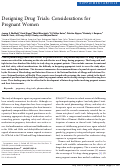 Cover page: Designing Drug Trials: Considerations for Pregnant Women