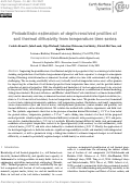 Cover page: Probabilistic estimation of depth-resolved profiles of soil thermal diffusivity from temperature time series