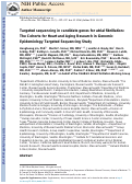 Cover page: Targeted sequencing in candidate genes for atrial fibrillation: The Cohorts for Heart and Aging Research in Genomic Epidemiology (CHARGE) Targeted Sequencing Study