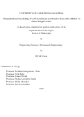 Cover page: Computational modeling of cell membrane mechanics from sub-cellular to tissue length scales