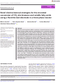 Cover page: Novel electrochemical strategies for the microbial conversion of CO2 into biomass and volatile fatty acids using a fluid‐like bed electrode in a three‐phase reactor