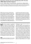 Cover page: Suppression of Steady-state, but not Stimulus-induced NF-κB Activity Inhibits Alphavirus-induced Apoptosis