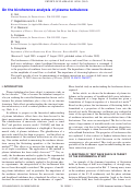 Cover page: On the bicoherence analysis of plasma turbulence