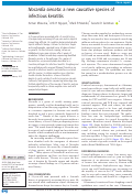 Cover page: Nocardia sienata: a new causative species of infectious keratitis.