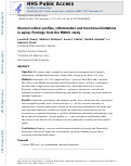 Cover page: Diurnal cortisol profiles, inflammation, and functional limitations in aging: Findings from the MIDUS study.