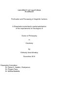 Cover page: Purification and Processing of Graphitic Carbons