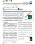 Cover page: Developing Cheap but Useful Machine Learning-Based Models for Investigating High-Entropy Alloy Catalysts