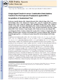 Cover page: Single-agent tenofovir versus combination emtricitabine plus tenofovir for pre-exposure prophylaxis for HIV-1 acquisition: an update of data from a randomised, double-blind, phase 3 trial