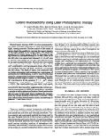 Cover page: Colonic mucosectomy using laser photodynamic therapy