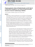 Cover page: Pharmacogenomics study of thiazide diuretics and QT interval in multi-ethnic populations: the cohorts for heart and aging research in genomic epidemiology