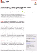 Cover page: Cocultivation of Anaerobic Fungi with Rumen Bacteria Establishes an Antagonistic Relationship