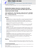 Cover page: Relationships between obsessive-compulsive disorder, depression and functioning before and after exposure and response prevention therapy