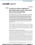 Cover page: County-to-county migration is associated with county-level racial bias in the United States.