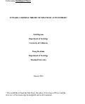 Cover page: Toward a General Theory of Strategic Action Fields