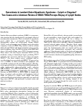 Cover page: Sarcoidosis in Lambert-Eaton Myasthenic Syndrome – Culprit or Disguise? Two Cases and a Literature Review of EBUS-TBNA/Forceps Biopsy of Lymph Nodes