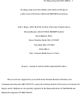 Cover page: Teaching young nonverbal children with autism useful speech: A pilot study of the Denver model and PROMPT interventions