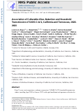 Cover page: Association of Culturable-Virus Detection and Household Transmission of SARS-CoV-2, California and Tennessee, 2020-2022.