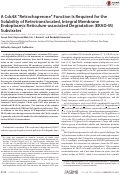 Cover page: A Cdc48 “Retrochaperone” Function Is Required for the Solubility of Retrotranslocated, Integral Membrane Endoplasmic Reticulum-associated Degradation (ERAD-M) Substrates* * This work was supported by National Institutes of Health Grant 5R37DK051996-18 (to R. H.), National Institutes of Health Postdoctoral Fellowship 1F32GM111024-01 (to S. N.), and Burroughs Wellcome Fund 1013987 (to S. N.) and DP2GM119132 (to E. J. B). The authors declare that they have no conflicts of interest with the contents of this article. The content is solely the responsibility of the authors and does not necessarily represent the official views of the National Institutes of Health.